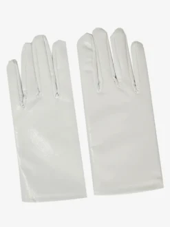 Gants en cuir blancs décontractés pour femmes au quotidien