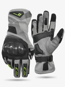 Gants Gris Moto Hommes Imperméables Coupe-Vent Course Vélo Escalade Randonnée