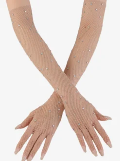 Gants Longs Pour Femmes Strass