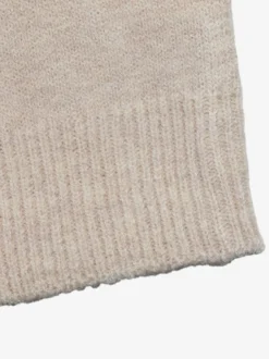 Gilet en maille pour femme col rond manches longues coupe ample et décontractée pull doux en maille