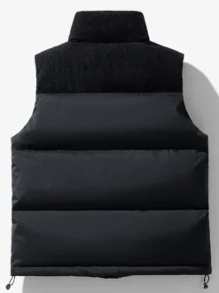 Gilet matelassé sans manches à col montant pour homme