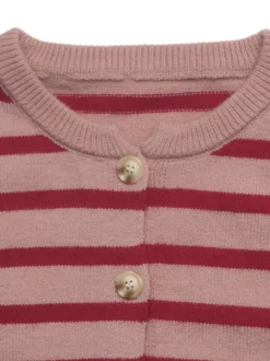 Gilets rouges 40% polyester bicolores à manches longues et col rond