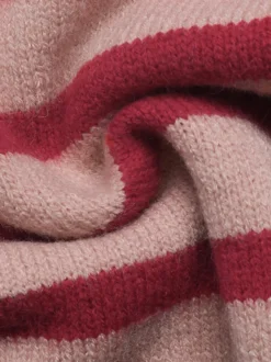 Gilets rouges 40% polyester bicolores à manches longues et col rond