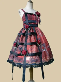 Gothique Lolita Accessoires Infanta Bordeaux Polyester Accessoire Divers