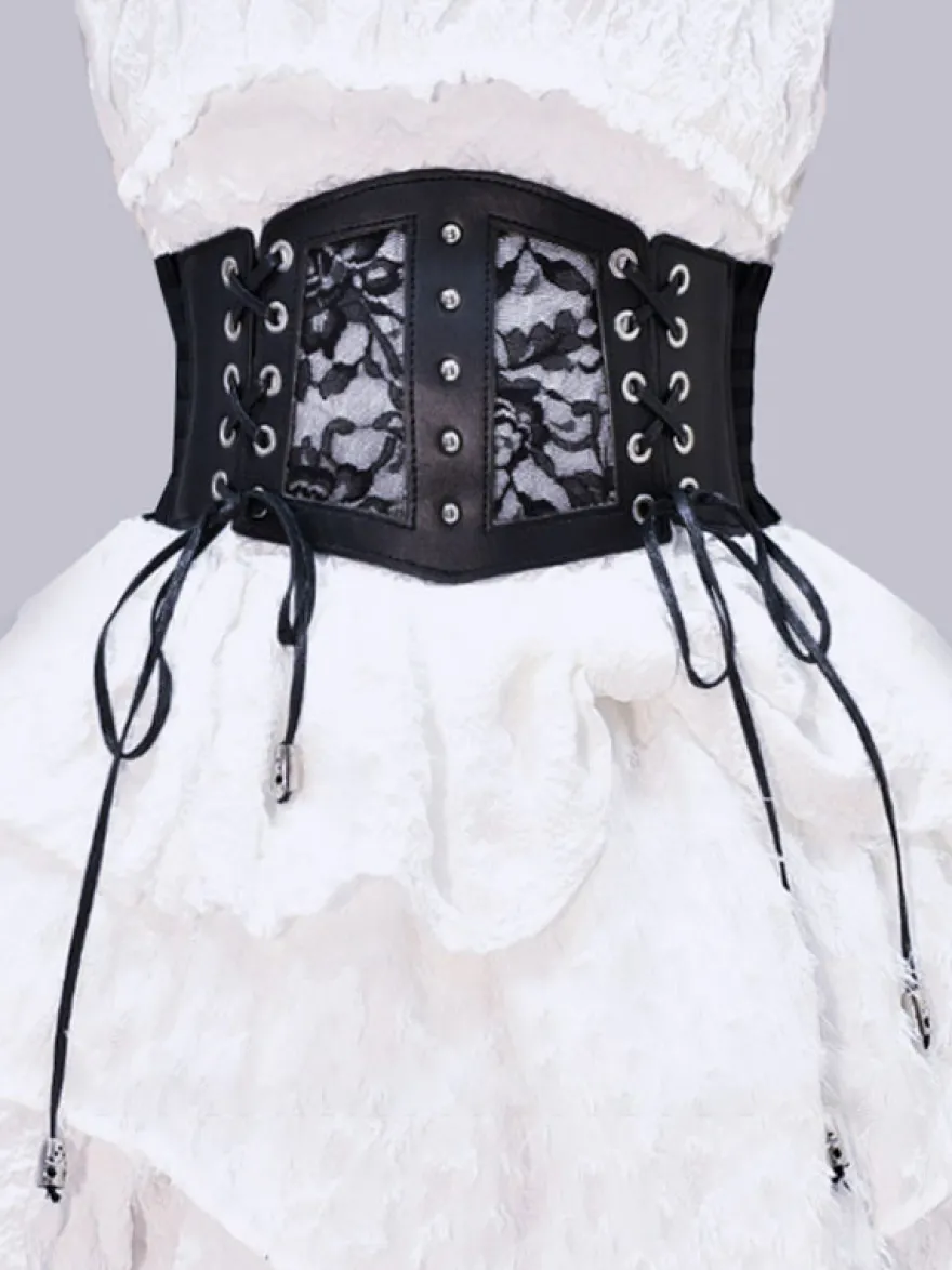 Gothique Lolita Accessoires Lacet Noir Dentelle Fibre Divers