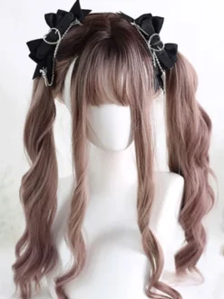 Gothique Lolita Accessoires Noir Chaînes Nœuds Couvre-chef Polyester Divers