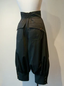 Gothique Lolita Pantalon Œillets Noir Lolita Pantalons Déguisements
