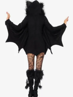 Halloween Costume Chauve-souris Cosplay Femmes 2026 Noire Combinaison Vacances Carnavals Déguisements Halloween