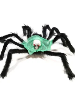 Halloween Décorations d'animaux d'Halloween Accessoires d'araignée en fibre de polyester rouge