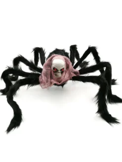 Halloween Décorations d'animaux d'Halloween Accessoires d'araignée en fibre de polyester rouge