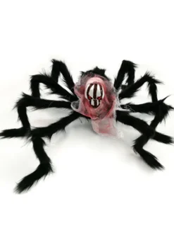 Halloween Décorations d'animaux d'Halloween Accessoires d'araignée en fibre de polyester rouge