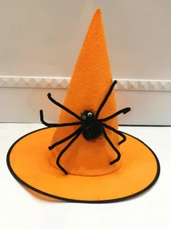 Halloween Décorations d'Halloween Chapeau de mage en plastique rouge Décorations de vacances