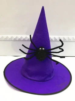 Halloween Décorations d'Halloween Chapeau de mage en plastique rouge Décorations de vacances