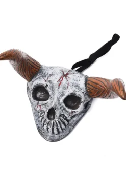 Halloween Décorations effrayantes d'Halloween pour les décorations de vacances de chapeaux de diable en fibre de polyester gris clair pour adultes