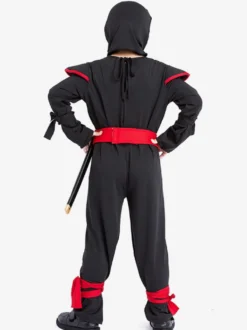 Halloween Enfant Ensemble Noir Ninja Enfant 3 Pièces Costumes Déguisement Carnaval Halloween