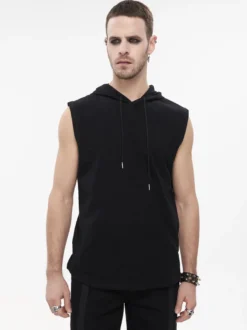 Halloween Gilet sans manches pour homme style punk rock gilet ample steampunk costume