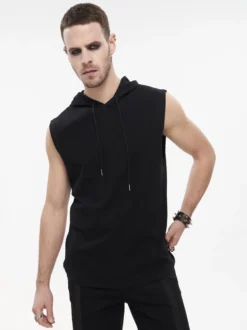 Halloween Gilet sans manches pour homme style punk rock gilet ample steampunk costume