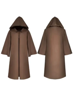 Hommes Ponchos de Noël Bourgogne Cape Polyester Noël Halloween Vacances Costumes