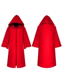 Hommes Ponchos de Noël Bourgogne Cape Polyester Noël Halloween Vacances Costumes