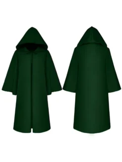 Hommes Ponchos de Noël Bourgogne Cape Polyester Noël Halloween Vacances Costumes