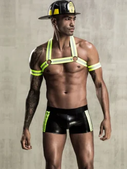 Hommes Sexy Costume Halloween Adulte Collants Casque Top Tenu de Club