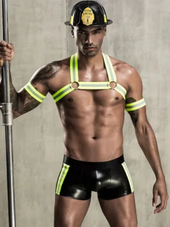 Hommes Sexy Costume Halloween Adulte Collants Casque Top Tenu de Club