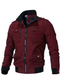 Hommes Vestes Casual Black Portrait Portrait Décolleté Manches Longues manches à la mode Hiver