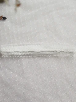 Jarretière de mariage en strass de polyester blanc