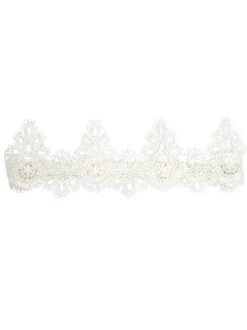 Jarretière de mariage jarretières de mariée en dentelle de polyester blanc