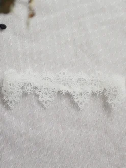 Jarretière de mariage jarretières de mariée en dentelle de polyester blanc