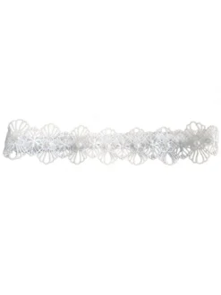Jarretière de mariage pour la mariée en polyester blanc Dentelle jarretières