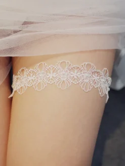 Jarretière De Mariage Pour La Mariée Magnifiques Perles En Dentelle