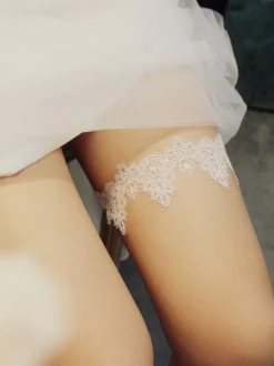 Jarretière De Mariage Sexy Tulle En Relief