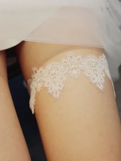 Jarretière De Mariage Sexy Tulle En Relief