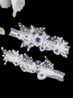 Jarretières De Mariage Sexy Femme La Fête De La Mariée En Dentelle Fleur