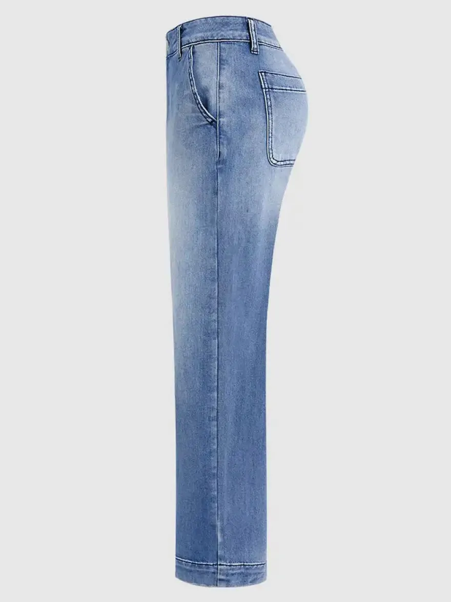Jean clair taille haute court