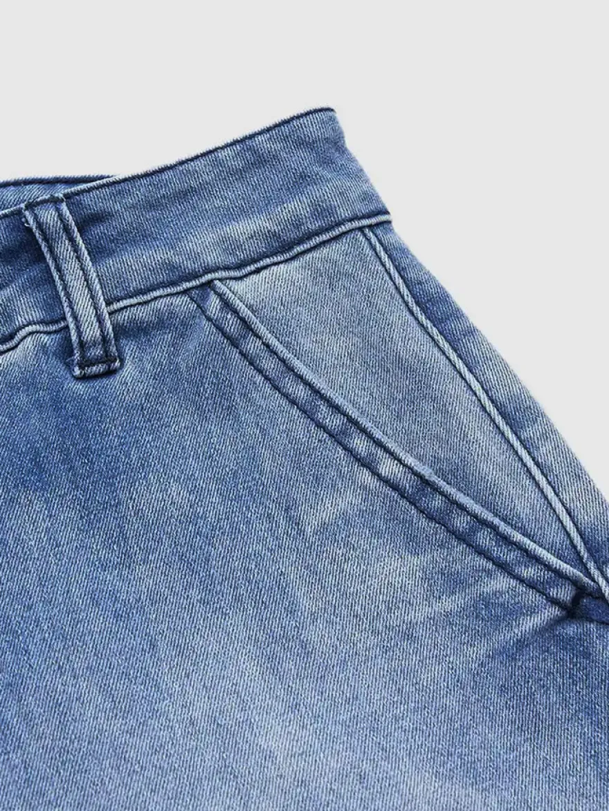 Jean clair taille haute court