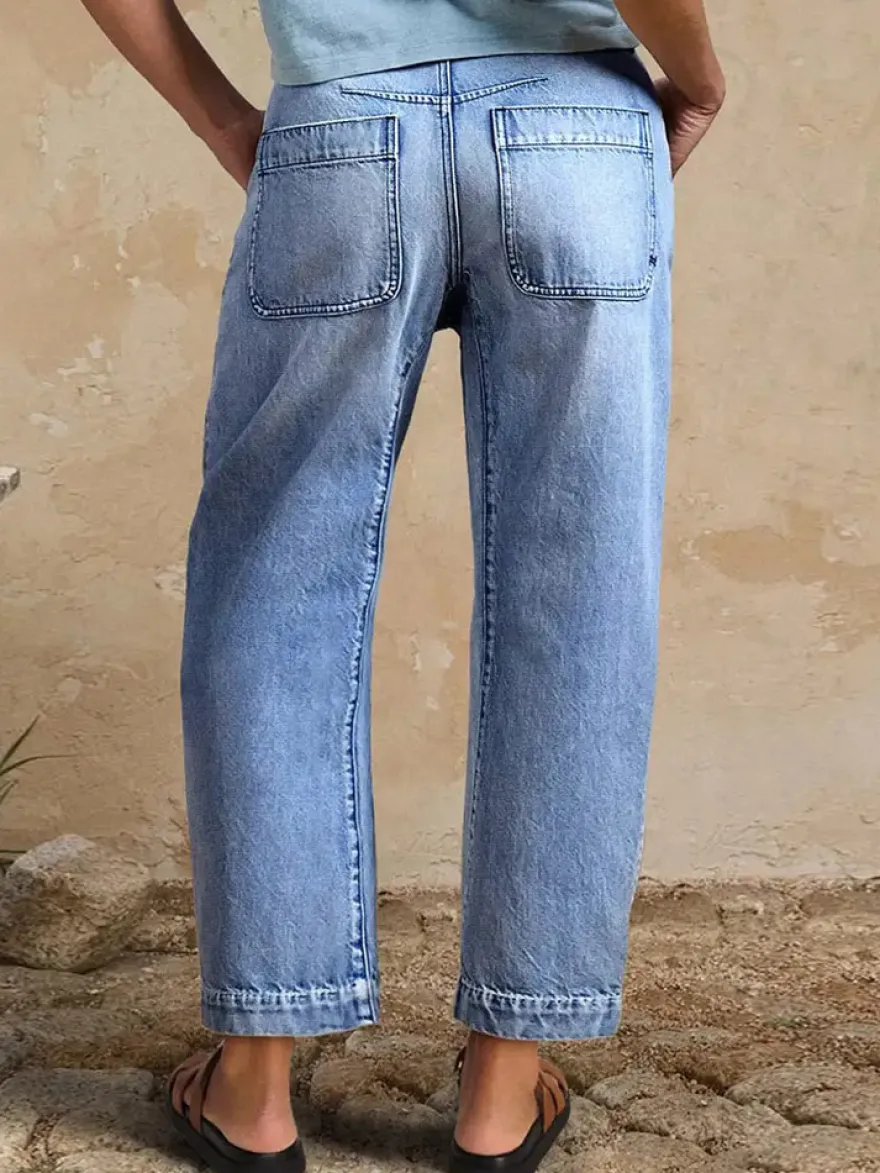 Jean clair taille haute court