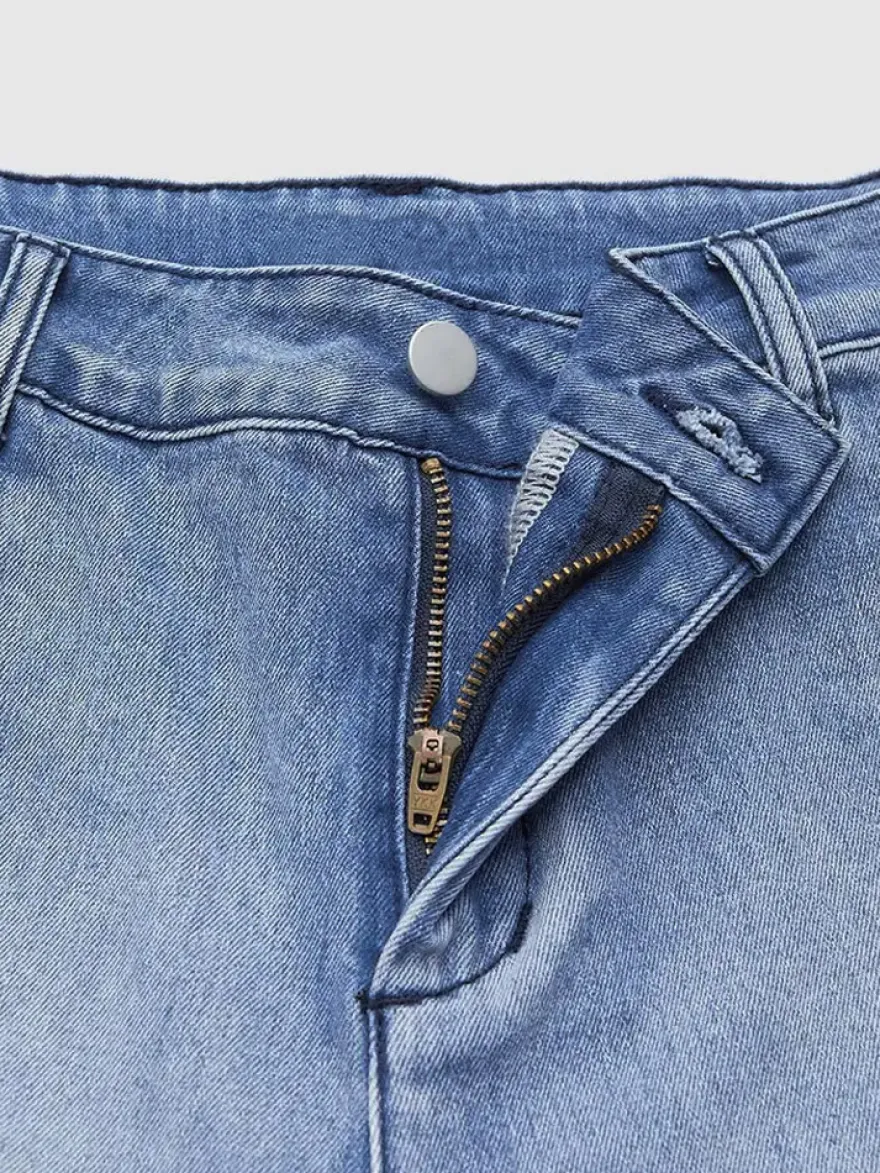 Jean clair taille haute court