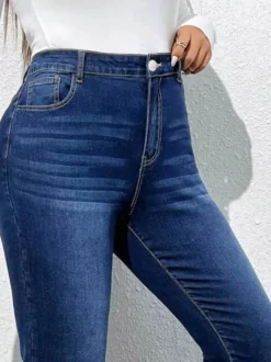 Jeans pour femmes bas en denim modernes et décontractés jeans décontractés pour tous les jours