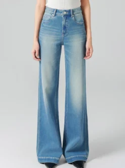 Jeans pour femmes bas modernes jeans élégants taille haute en denim