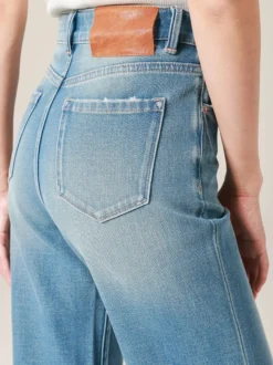 Jeans pour femmes bas modernes jeans élégants taille haute en denim
