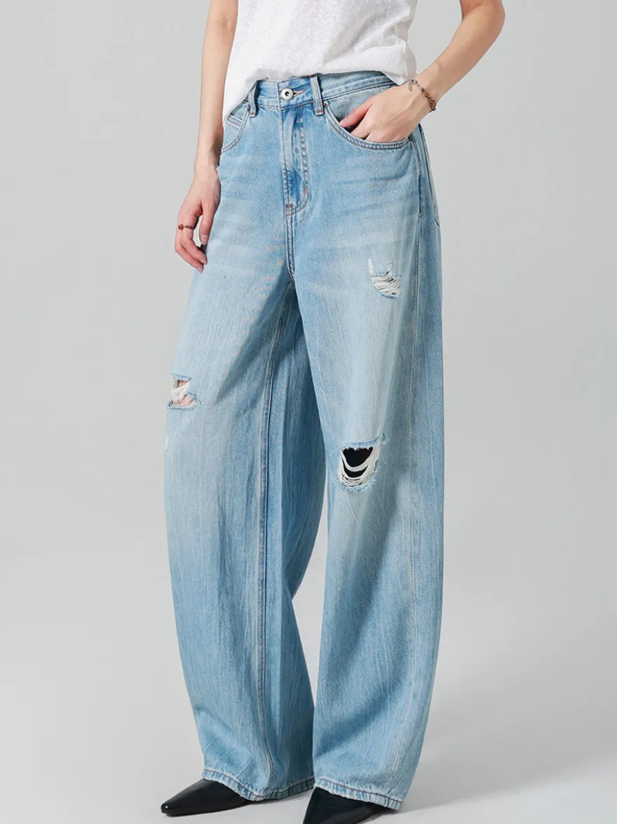 Jeans pour femmes bas sexy et décontractés taille haute