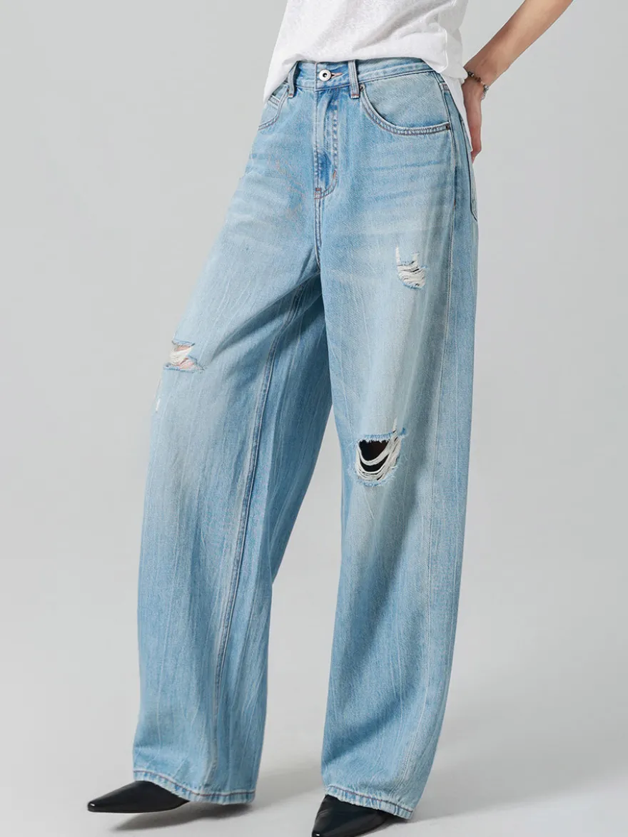 Jeans pour femmes bas sexy et décontractés taille haute