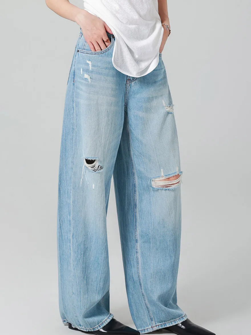 Jeans pour femmes bas sexy et décontractés taille haute