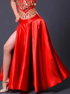 Jupe De Flamenco Pour Filles Paso Doble Costume De Danse Enfants Red Split Costumes De Tauromachie Espagnole Déguisements Halloween
