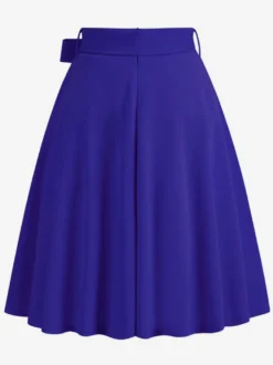 Jupe Femme Vert Arcs Taille Courte Rehaussée Couches Vintage Femmes Bas