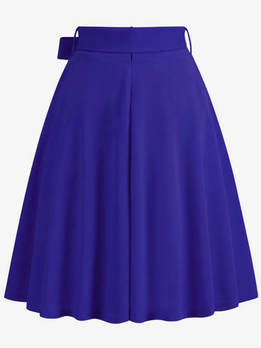 Jupe Femme Vert Arcs Taille Courte Rehaussée Couches Vintage Femmes Bas