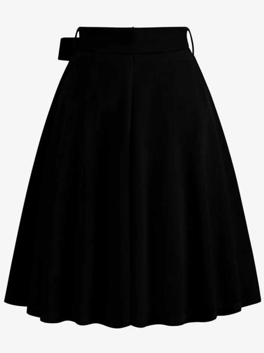Jupe Femme Vert Arcs Taille Courte Rehaussée Couches Vintage Femmes Bas