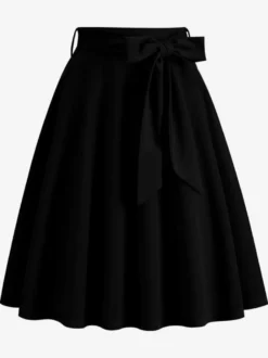 Jupe Femme Vert Arcs Taille Courte Rehaussée Couches Vintage Femmes Bas